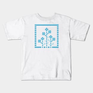 Winter flower garden, version two Kids T-Shirt